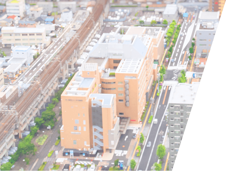 朝日大学病院の航空写真
