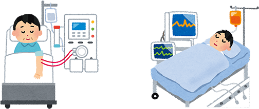 持続緩徐的血液濾過透析イメージ