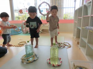 院内保育所バンビーニで夏祭りを開催しました。